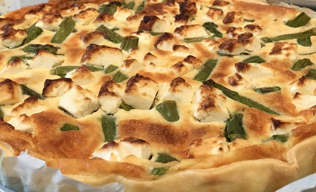 Quiche met feta en asperges Grootmoeders Gebak