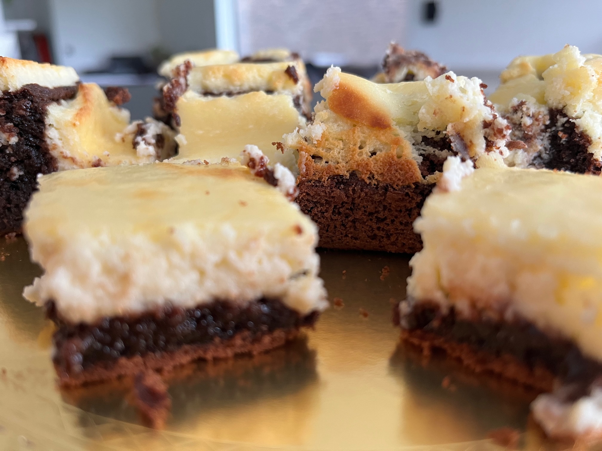 Cheesecake brownies - Grootmoeders Gebak