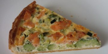 Quiche met zalm en broccoli Grootmoeders Gebak