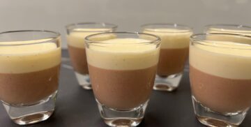 Duo bavarois vanille en chocolade Grootmoeders Gebak